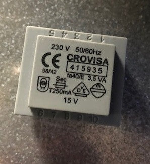 Transfo moulé 220v 15v 230vac 15vac 3.2va alimentation alvtr3115 transformateur alim 240v ECLATS DESTOCKAGE