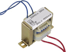 Transformateur 220v 1 x 9v 1200ma 10.8va 1.2a chassis ouvert  sorties fils 109010c