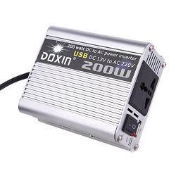 Transformateur de tension 200w 12v à 220v + USB alim portable voiture - ECLATS DESTOCKAGE