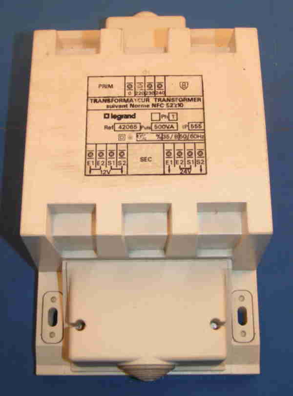 Transformateur electrique 220 230 240v/ 2x12v 500va (tsp classe ii) - ECLATS DESTOCKAGE