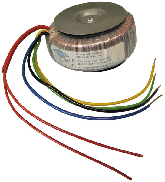 Transformateur torique 200va 230v 2 x 12v alimentation 220v 240v convertisseur conversion ECLATS DESTOCKAGE
