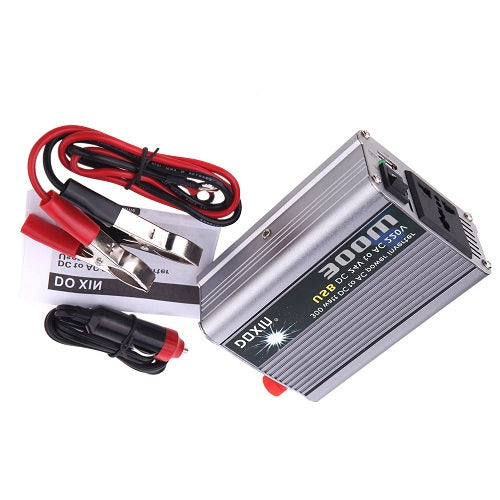 Transformateur voiture Convertisseur de tension 300w 24v à 220v + usb - ECLATS DESTOCKAGE