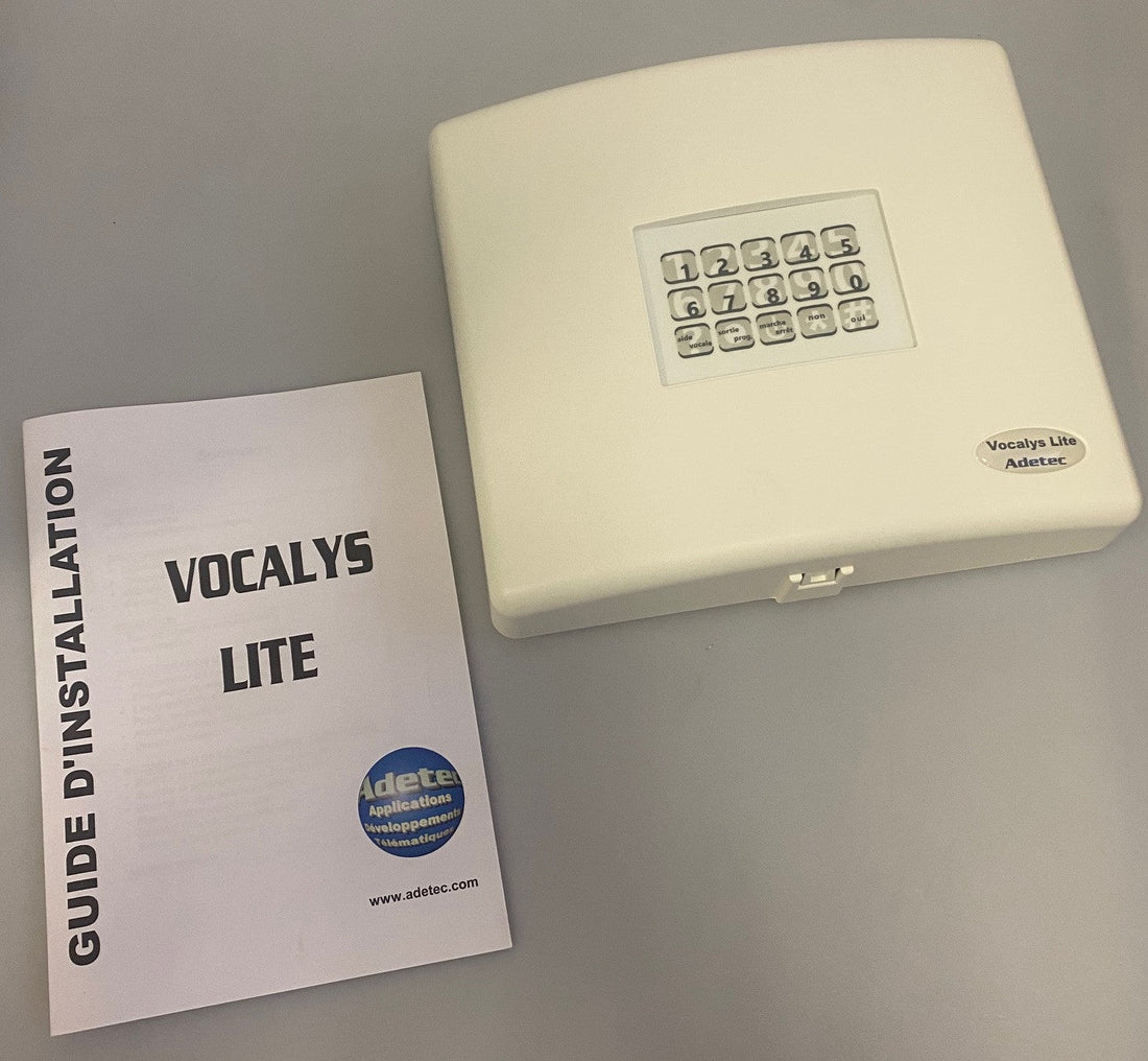 Transmetteur alarme telephonique vocalys lite t06120 composeur 4 numero message ECLATS DESTOCKAGE