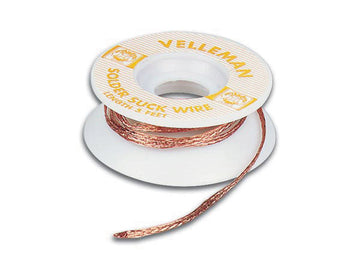 Tresse a dessouder 1.5m 2mm dessoudage soudure desolder velleman ECLATS DESTOCKAGE