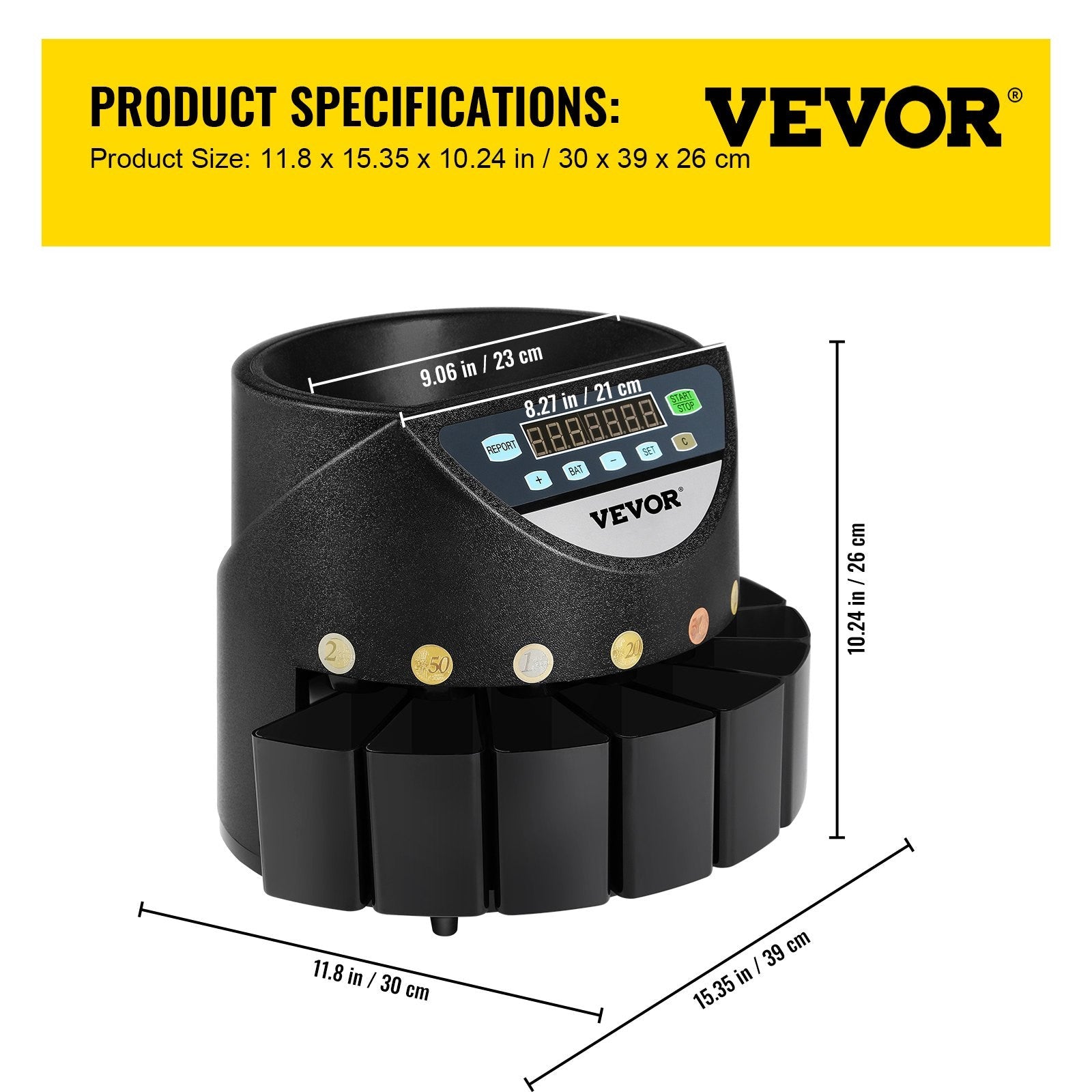 Trieuse comptage compteuse piece de monnaie euro compatible safescan ECLATS DESTOCKAGE