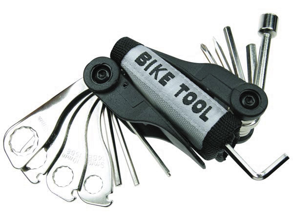 Trousse de reparation avec pochette 15 pcs abts1 pour bicyclette velo tournevis clef allen a douille ECLATS DESTOCKAGE
