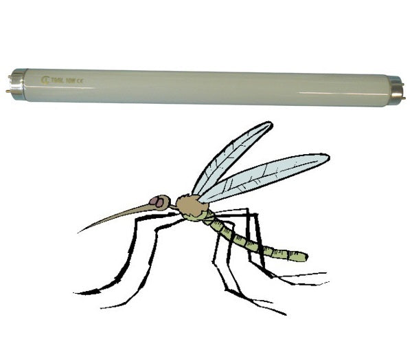 Tube t9/bl 10w 33cm Ø29x345mm pour lampe tue insecte electrique tie20 f10 t8/bl 2105 destructeur moustique uv insecte lr288nw ECLATS DESTOCKAGE