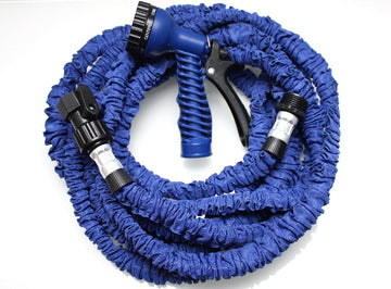 Tuyau arrosage extensible xhose 15m pistolet raccord rapide compatible gardena boyau rétractable ECLATS DESTOCKAGE