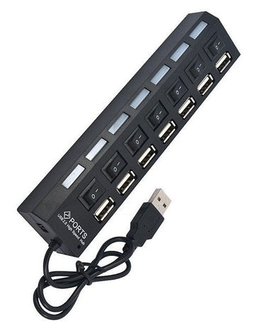Usb 7 ports Répartiteur hub hd concentrateur Commutateur Partagé 2.0 pour PC ECLATS DESTOCKAGE
