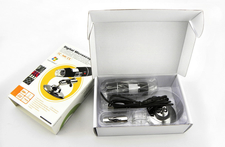 USB Microscope Numérique WiFi, Appareil Photo 1080p HD 2MP, 50x à 1000x Grossissement Mini Poche Endoscope sans Fil avec 8 LED ECLATS DESTOCKAGE