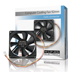 Ventilateur 12v 92mm cmp-fan24 92x92x25mm connecteur 3 pins 12 volt ordinateur pc CY 204N ECLATS DESTOCKAGE