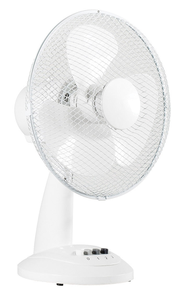 Ventilateur 220v 30cm oscillant 12p fixe 30cm 3 vitesses ventilation ECLATS DESTOCKAGE