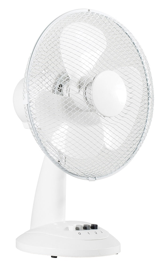 Ventilateur 220v 30cm oscillant fixe 12p 30cm 3 vitesses ventilation ECLATS DESTOCKAGE