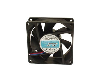 Ventilateur electrique 12v 80mm 2 fil roulement a aiguilles 80x80x25mm bls12/80 bss12/8lc refroisissement ECLATS DESTOCKAGE
