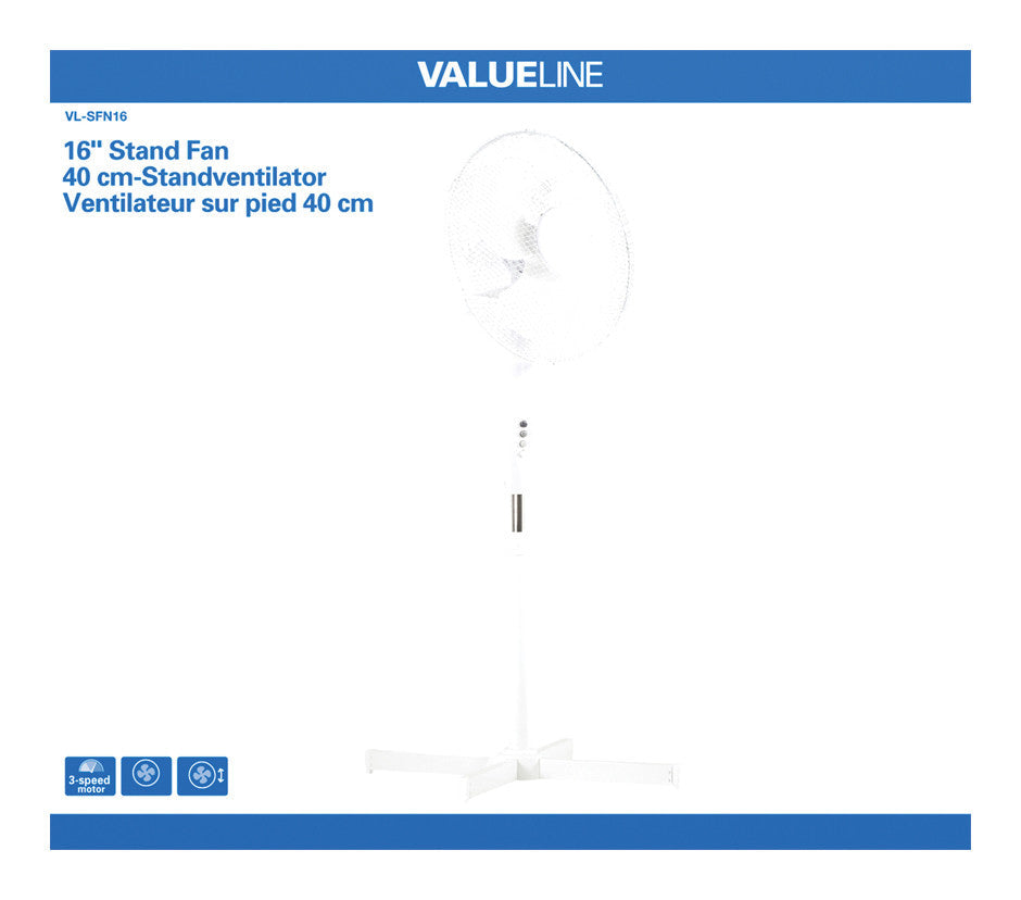 Ventilateur oscillant ou fixe 220V 40cm sur pied cfan0342s ECLATS DESTOCKAGE