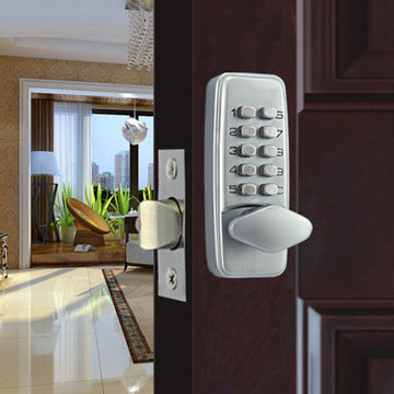 Verrou placard porte vestiaire serrure a code mecanique clavier code digital 10 boutons ECLATS DESTOCKAGE