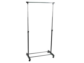 Vestiaire tringle porte vetements portant sur roulettes capacite 12kg och02 hauteur reglable ECLATS DESTOCKAGE