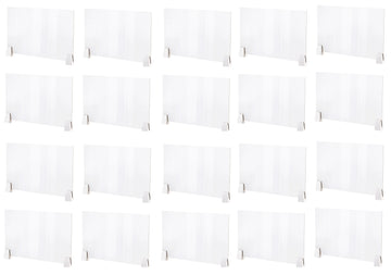 20 vitre ecran protection plexiglass transparent 50X45cm separation latérale bouclier hygiaphone separateur A03 ECLATS DESTOCKAGE