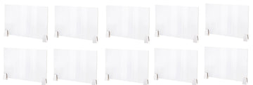 10 vitre ecran protection plexiglass transparent 50X45cm separation latérale bouclier hygiaphone separateur A03 ECLATS DESTOCKAGE