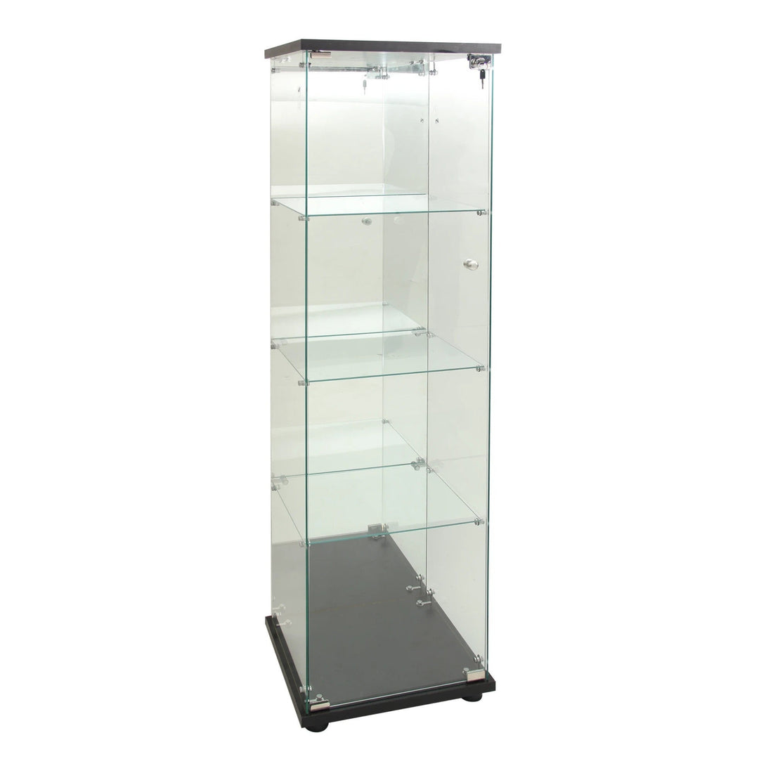 Vitrine murale verre 164x36x36cm 3 étageres eclairage led magasin foire exposition salon ECLATS DESTOCKAGE