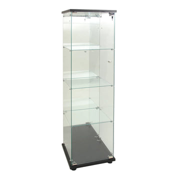 Vitrine murale verre 164x36x36cm 3 étageres eclairage led magasin foire exposition salon ECLATS DESTOCKAGE
