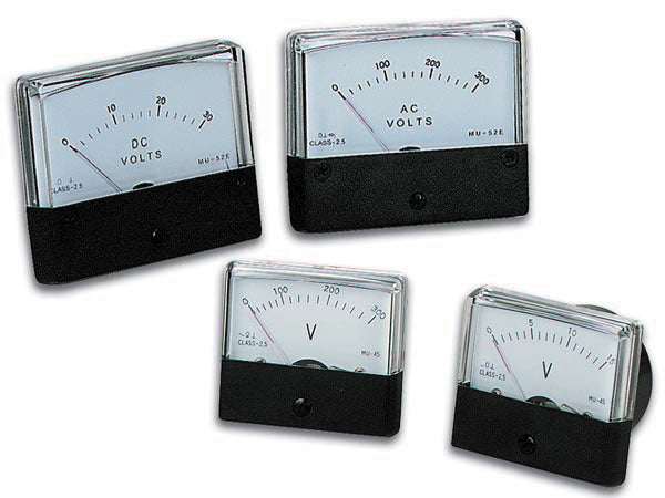 Voltmetre analogique de tableau 15v cc 60 x 47mm avm6015 - ECLATS DESTOCKAGE