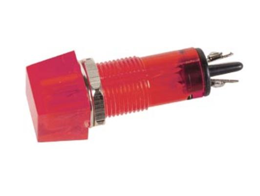 Voyant carre 11.5 x 11.5mm 220v rouge indicateur ccaf220rbl signal lumineux ECLATS DESTOCKAGE