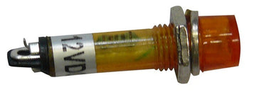 Voyant jaune orange 12v indicateur lumineux miniature diamètre de perçage 7mm 12vcc ECLATS DESTOCKAGE