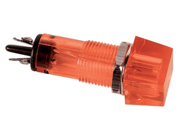 Voyant rouge carre 12v feu de signalisation 11.5 x 11.5mm CCAF012RBL ECLATS DESTOCKAGE