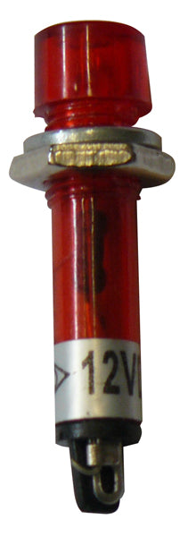 Voyant rouge indicateur lumineux 12v miniature diamètre de perçage 7mm corps en plastique ECLATS DESTOCKAGE