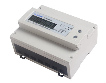 Wattmetre kwh triphasé 4 fils 380v compteur horaire energie 100a montage rail din 7 modules ECLATS DESTOCKAGE